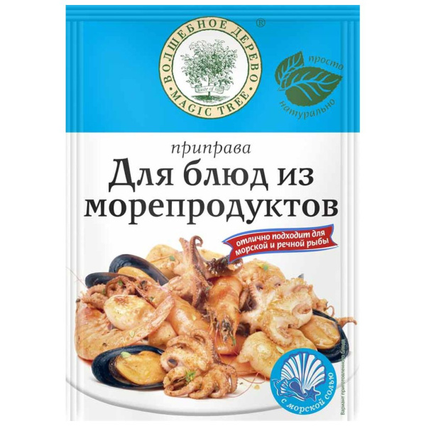 Приправа для блюд из морепродуктов 30г*20 Волшебное дерево